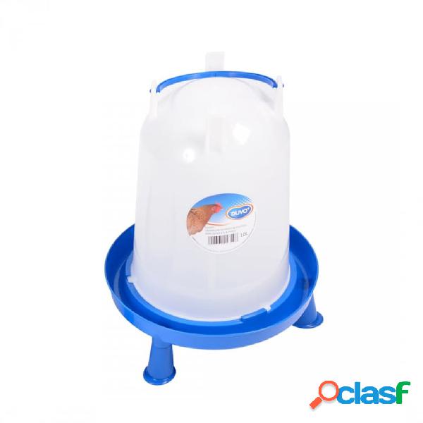 Duvo+ Bebedero para aves con asa y pies 10 L