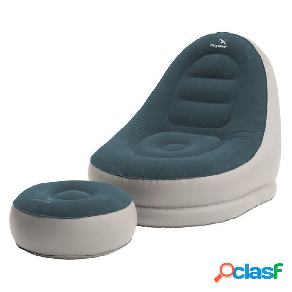 Easy Camp Set de tumbona hinchable Comfy color gris acero y