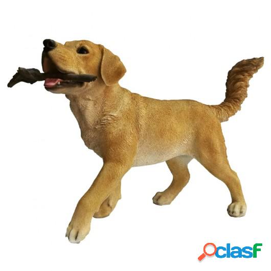 Esschert Design Estatua de labrador con palo 62,6x23,7x40 cm