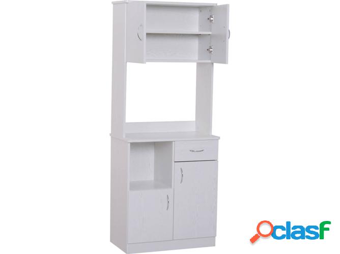 Estatería HOMCOM 801-098 Blanco (71 x 41 x 178 cm)