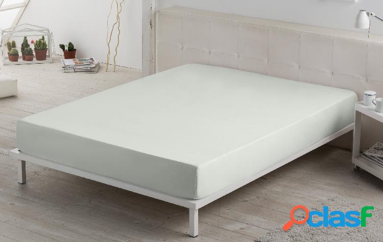 Estelia Sábana bajera ajustable lisa 200 hilos color hueso
