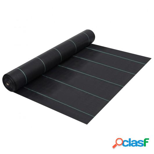 Estera de control de malezas y raíces PP negro 1x200 m