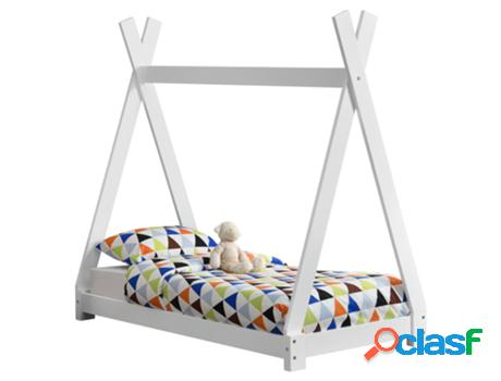 Estructura de Cama Infantil EN.CASA (Blanco - Madera -