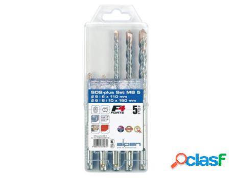 Estuche brocas alpen sds plus 5 piezas