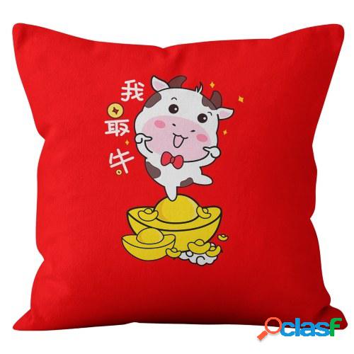 Festival de primavera almohada sofá funda de cojín funda