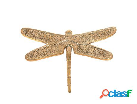 Figura Libélula DORADO de Laton 2*13*19cm Figura de Animal