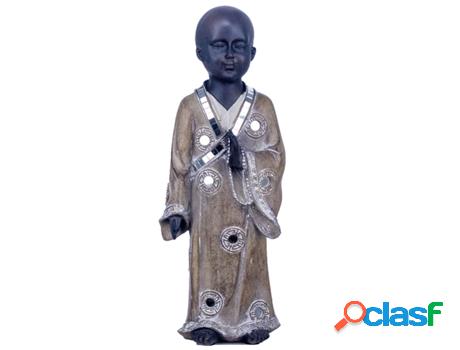 Figura Monje Dorado de Resina 34X11X13cm Figura de Buda