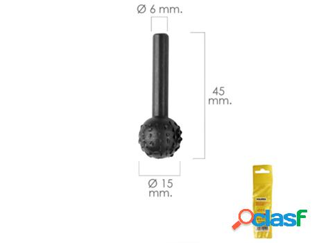 Fresa rotativa para madera esferica ø 15 mm. para taladro /