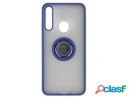 Funda Accetel por Huawei Y6P Gel Bumper con Anillo Azul