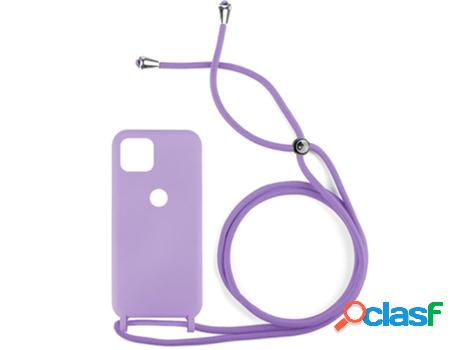 Funda Accetel por Xiaomi Redmi 10A Gel con Cordón Violeta