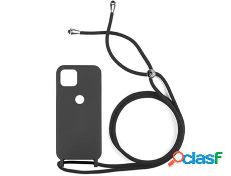 Funda Accetel por Xiaomi Redmi 9C NFC Gel con Cordón Negro