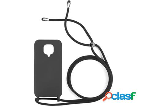 Funda Accetel por Xiaomi Redmi Note 9S Gel con Cordón Negro