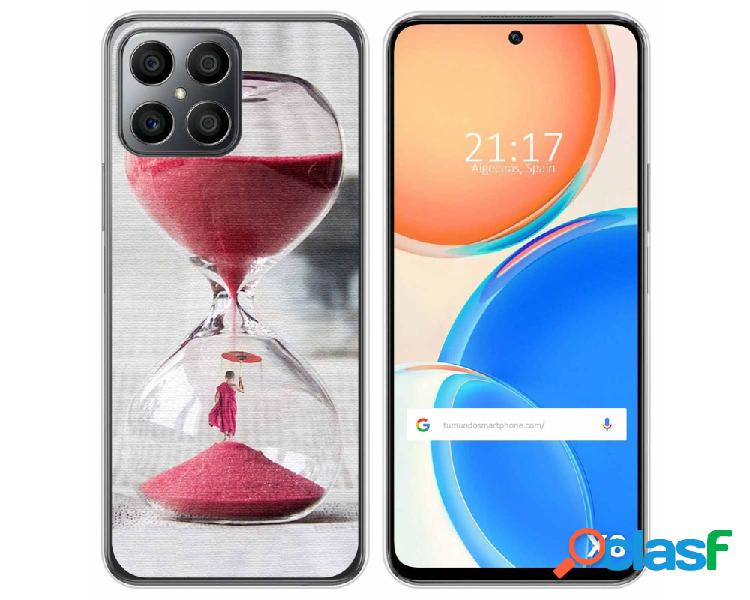 Funda para Huawei Honor X8 TUMUNDOSMARTPHONE Dibujos Reloj