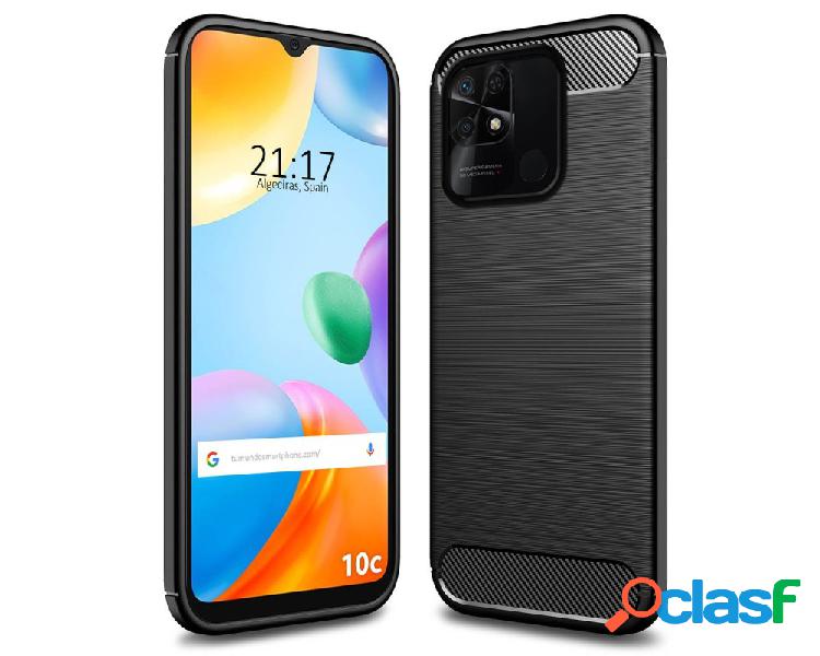 Funda para Xiaomi Redmi 10C TUMUNDOSMARTPHONE Carbon Negro