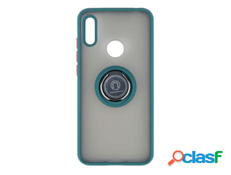 Funda skyhe por Huawei Y6 2019 Gel Bumper con Anillo Verde