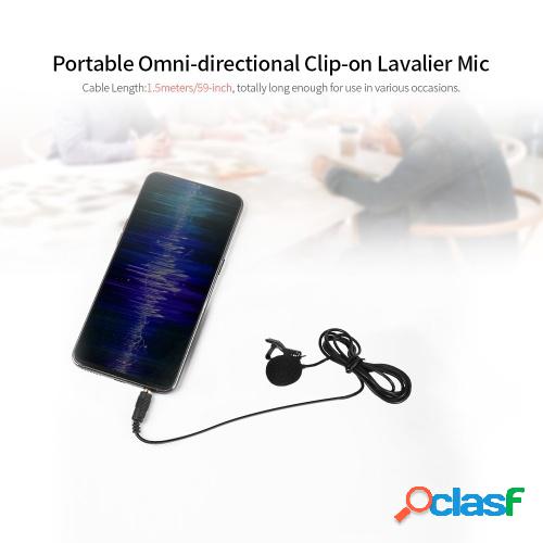 GL-119 3.5AUX Micrófono Lavalier Micrófono de condensador