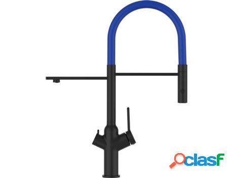 Grifo de cocina VIZIO 4 Vias Tubo Giratória 360° Negro