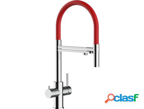 Grifo de cocina VIZIO 5 Vias Tubo Giratória 360° Acero