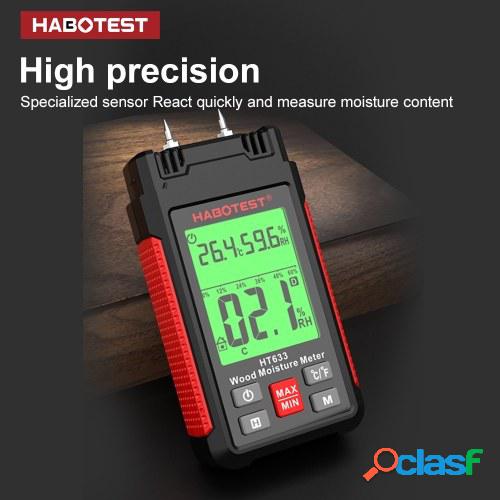 HABOTEST HT633 Medidor de humedad de madera Tipo pin