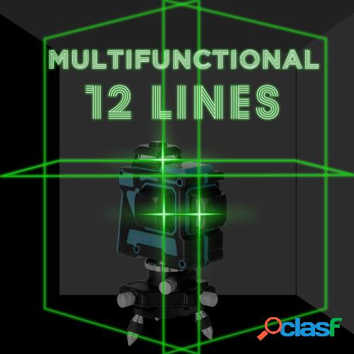Herramienta de nivel láser multifuncional 3D de 12 líneas