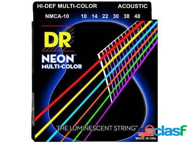 Juego de Cuerdas Guitarra Acústica DR MCA-10 MULTI-COLOR