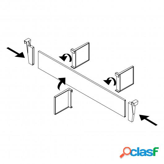 Juego de separadores de cajones ajustables, 900 mm,