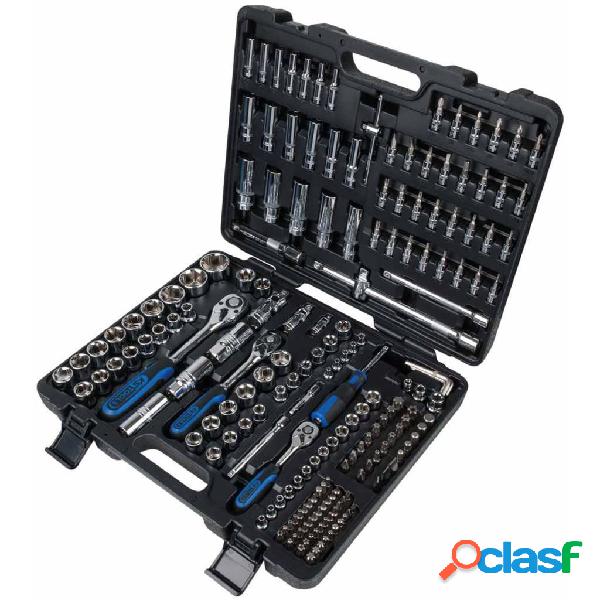 KS Tools Set de carraca, vasos y puntas CHROMEplus 195