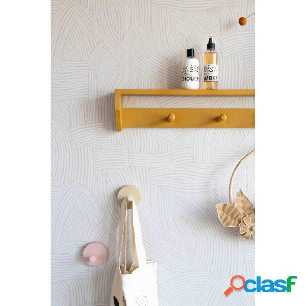 KidsDepot Ganchos para abrigos Xion 4 uds madera blanco