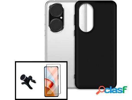 Kit Carcasa, Protector Cristal 5D Y Soporte Huawei P50