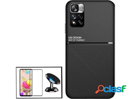 Kit Funda Magnetic Lux, Protector Cristal Templado 5D Full