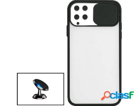 Kit Funda Slide Window Anti Choque Frosted y Soporte