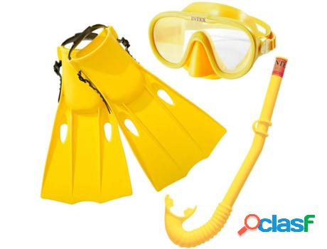 Kit de Buceo INTEX Infantil (Amarillo - PVC)