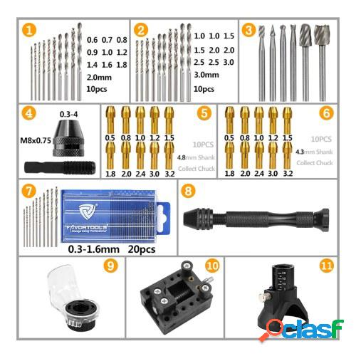 Kit de accesorios para herramientas rotativas Mini taladro