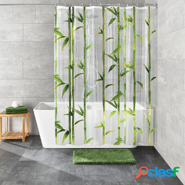 Kleine Wolke Cortina de ducha Bamboo verde 180x200 cm