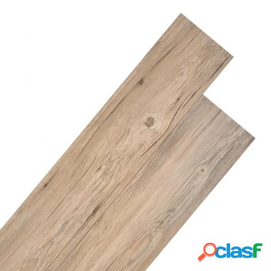 Lamas para suelo de PVC 5,26 m² 2 mm roble marrón