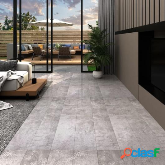 Lamas para suelo de PVC autoadhesivas 5,21 m² 2mm gris
