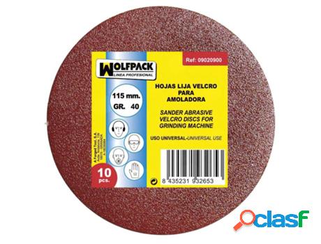 Lija recambio velcro amoladora ø 115 mm. grano 40 (10