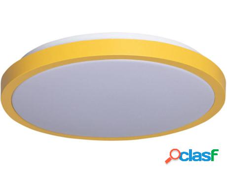 Lámpara LED LEDKIA Circular (Amarillo - LED Integrado - 19