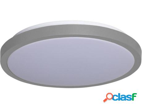 Lámpara LED LEDKIA Circular (Gris - LED Integrado - 19 W)