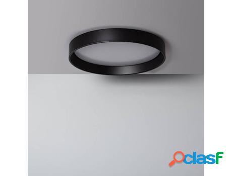 Lámpara LED LEDKIA Circular (Negro - LED Integrado - 30 W)