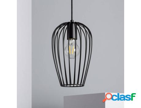 Lámpara de Suspensión LEDKIA Telmi (Negro - E27 - 40 W)