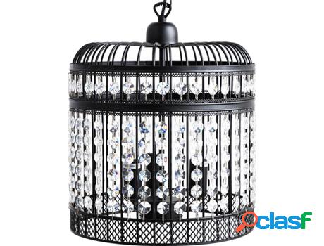 Lámpara de Techo Celon (Negro - Hierro -30x30x75 cm)