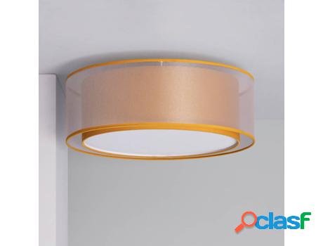 Lámpara de Techo LEDKIA Navoi (Mostaza - 3xE27 - 25 W)