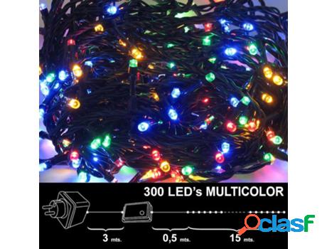 Luces navidad 300 leds luz multicolores interior / exterior