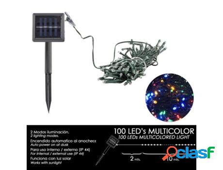 Luces navidad solar 100 leds multicolor interior / exterior