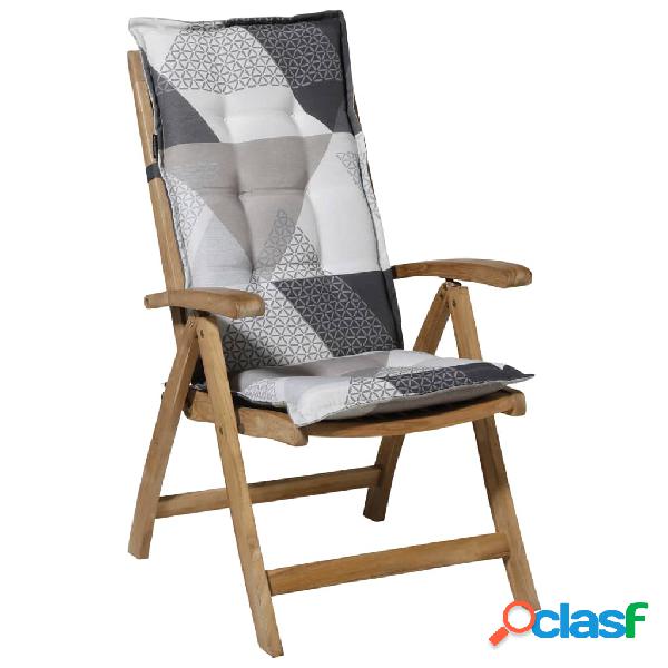 Madison Cojín para silla con respaldo alto Triangle gris