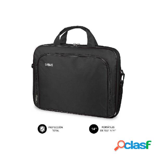 Maletín Subblim Oxford para Portátiles hasta 14'/ Negro