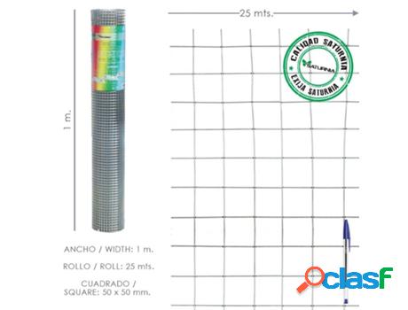 Malla electrosoldada galvanizada 50x50 / 2,00 / 100 cm. ga