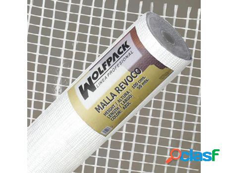 Malla revoco blanca rollo 50 mt. x 1metro / 4 x 4,5 mm.