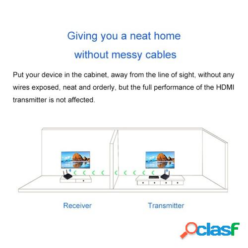Measy FHD686 2.4G / 5G Transmisor y receptor de audio y